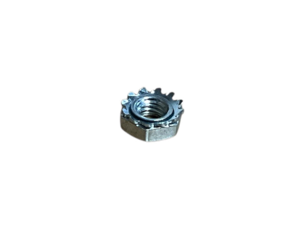 EVTSCAN Toothed Nut Steel with Star Washer 6-32 Thread 100 PCS