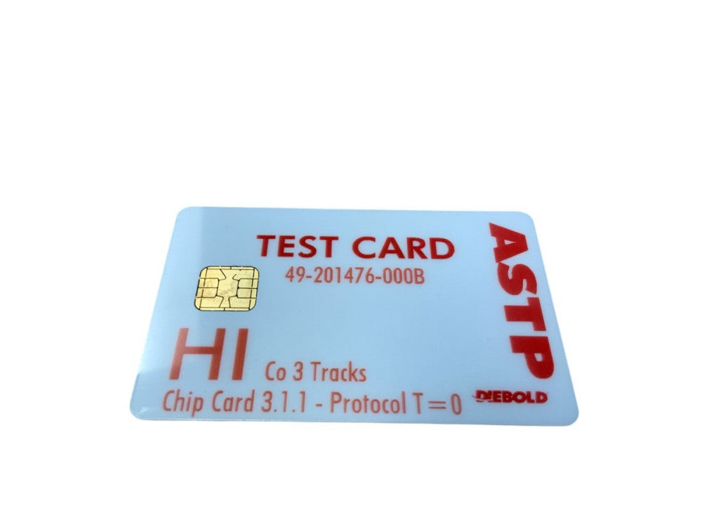 Diebold Nixdorf Hi-Co Test Card ASTP 49201476000B – OEM Magnetic Stripe Card