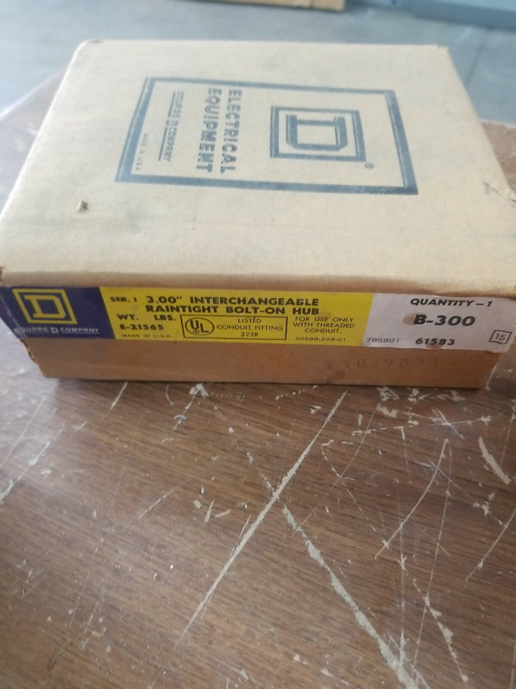 NOS SQUARE D B300 3.00" INTERCHANGEABLE BOLT-ON HUB 
