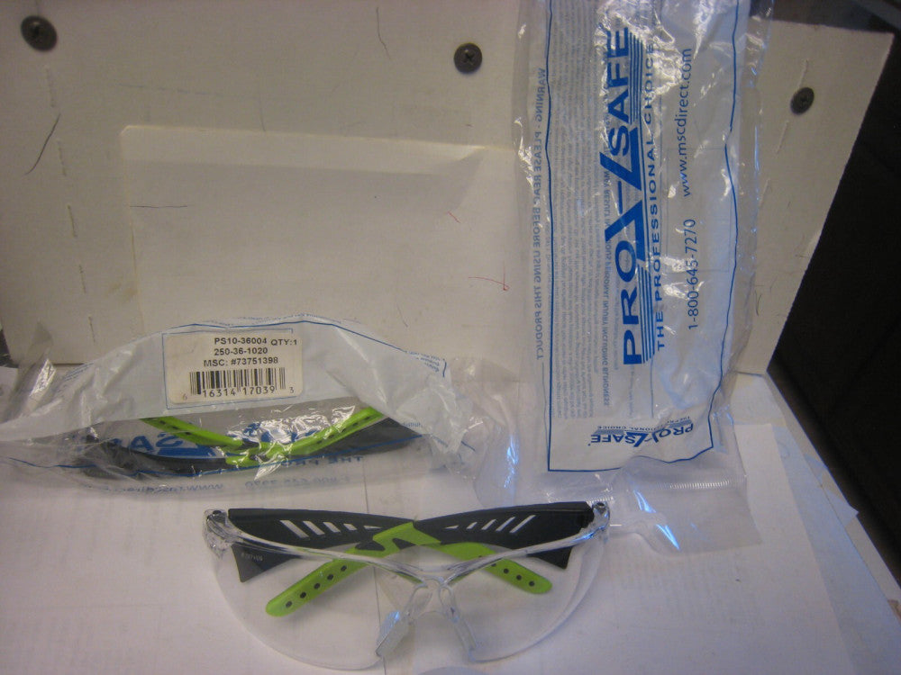 2pr  Pro-Safe - Clear Anti-Fog - Frameless Safety Glasses - Qty 2 - PS10-36004
