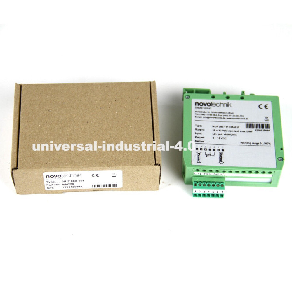 NEW NOVOTECHNIK MUP-080-111 Signal Conditioner