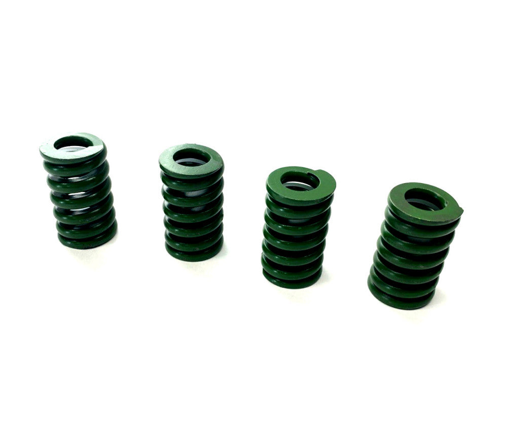 9595K14 Green Chrome-Silicon Steel Die Spring For 1-1/4" Hole Dia. 2" Long 4-PK