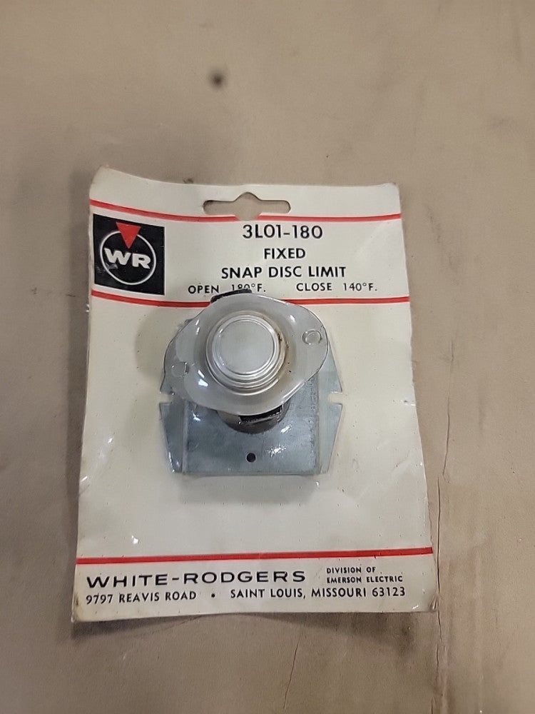 White-Rodgers 3L01-180 Snap Disc Limit Control Open 180F Close 140F