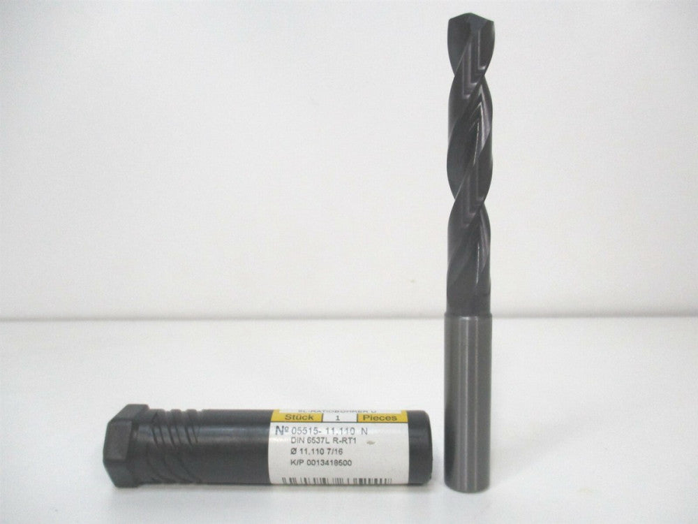 Guhring (9055150111100) 7/16" 140° 118mm OAL RH Solid Carbide Jobber Drill 