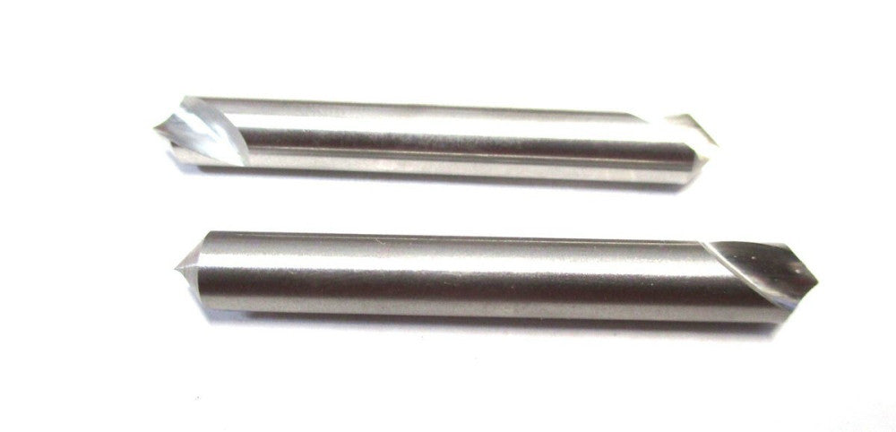 MADE IN USA 1/4 x 1/4 x 2 90° 1-Flute DE HSS Countersink - Lot of 2