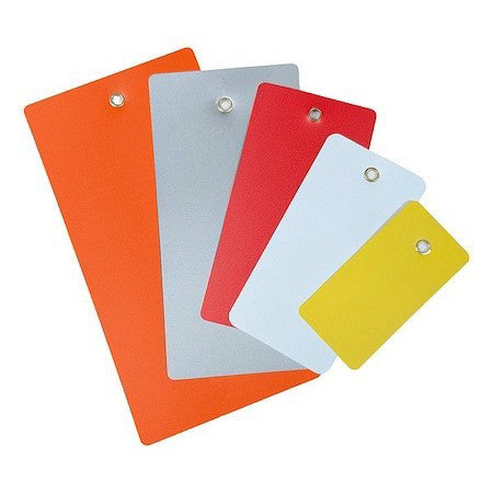 See All Industries Tuf-G06w Blank Shipping Tag, Vinyl, 6-1/4" H X 3-1/8" W,
