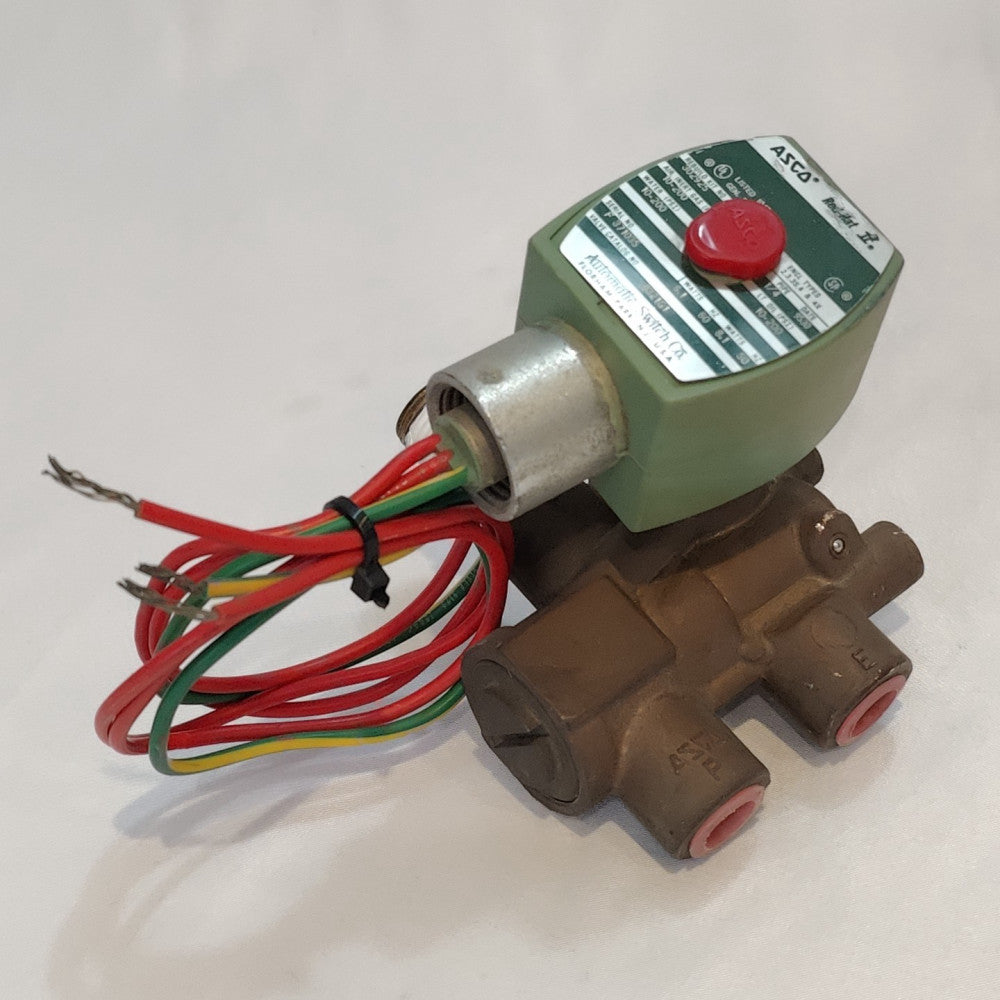 Asco Red Hat 8321G1 24VDC 10-200PSI 3 Way 1/4” Pipe Solenoid Valve 