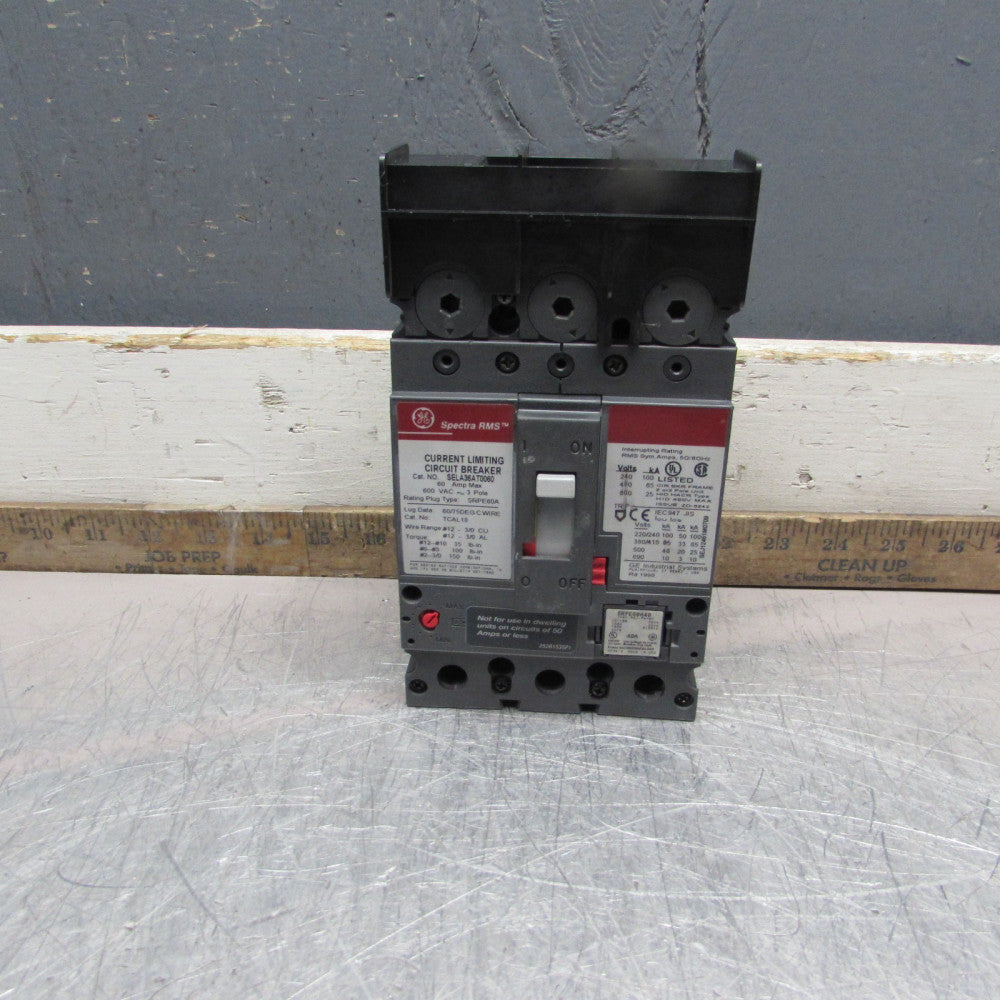 GE SEPA36AT0060, Current Limiting CIRCUIT BREAKER, 3p/600V/40A, MAKE OFFER!