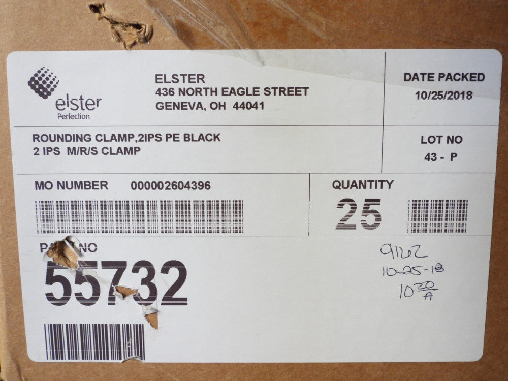 25pcs Elster Permalock Tapping Tee 55732 Rounding Clamp 2 IPS M/R/S Clamp 