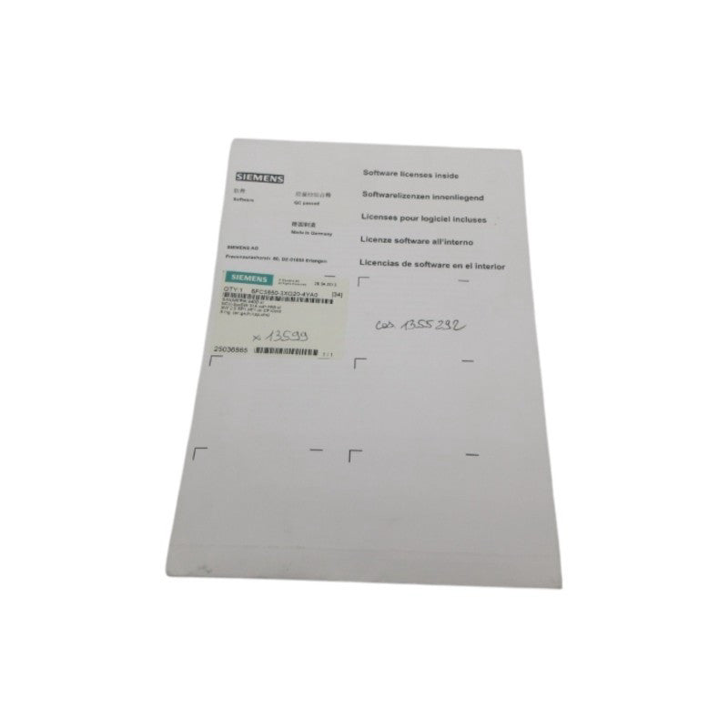 SIEMENS 6FC5850-3XG20-4YA0 NSFS