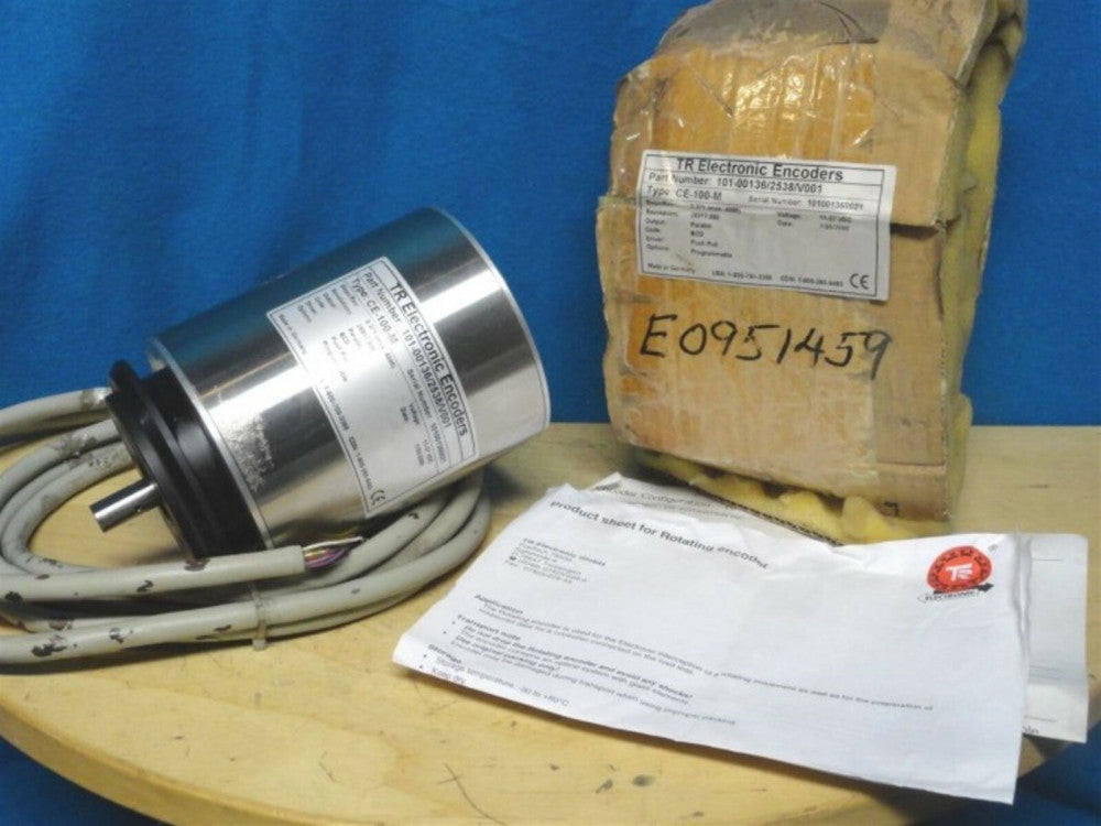 TR ELECTRONIC - ROTARY ENDCODER CE-100M - PN: 101-00136/2538/V001 - 11-27 VDC 