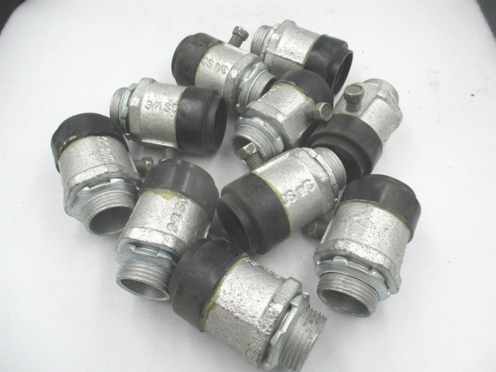 Cooper Crouse-Hinds 3/4" Malleable Iron Set Screw Conduit Connector - Lot of 10