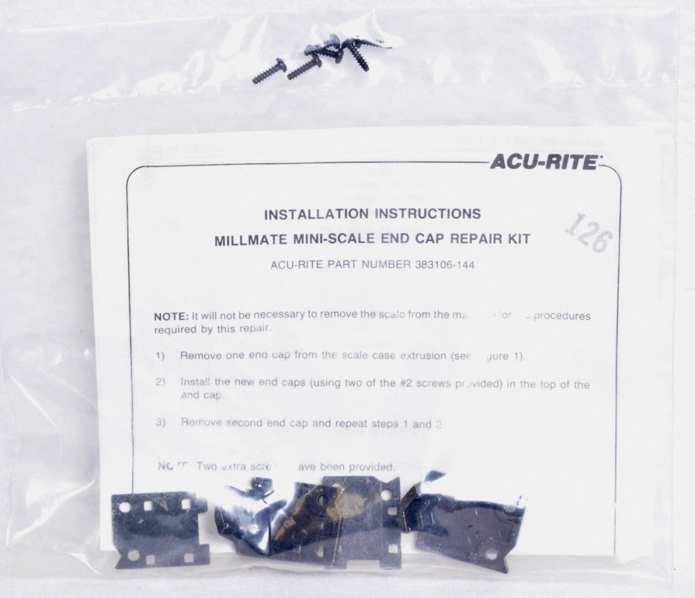 Acu-Rite Millmate Mini-Scale End Cap Repair Kit  383106-144