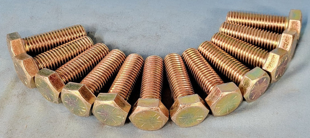 HEX BOLT 5/8"-11 X 2"  GRADE 8  (LOT OF 12)