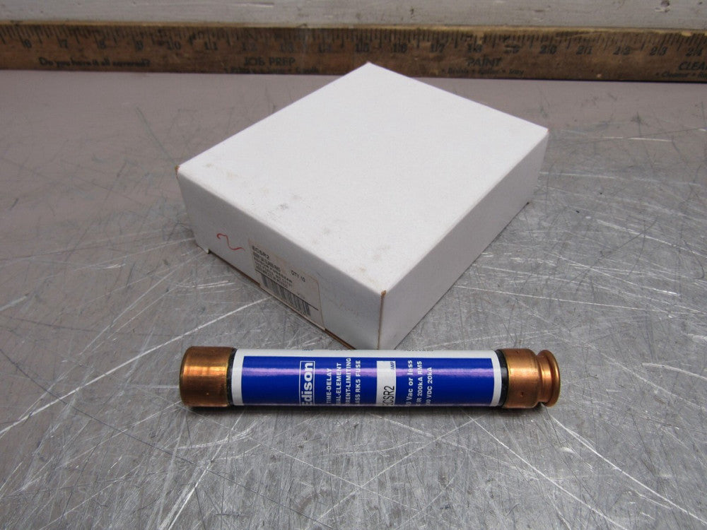 CASE OF 10QTY EDISON ECSR2 600V 2AMP CLASS RK5 FUSES NEW IN BOX !! MAKE OFFER !!