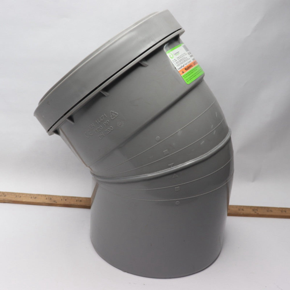 Centrotherm Zero Radius 45 Degree Elbow 8" ISELS0845