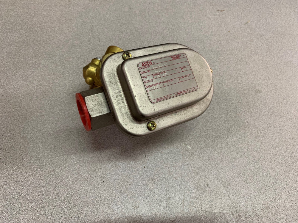 NEW ASCO RED HAT NUCLEAR SERIES 120V. 1/4" PIPE SOLENOID VALVE K 206 380 3F