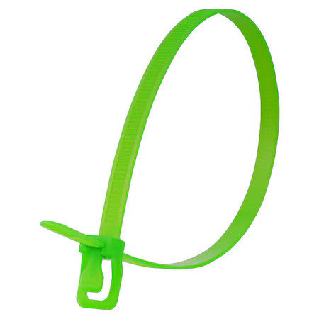 Retyz Wkt-S18fg-Ta Cable Tie, 18 In L, 5 In Max Bundle Dia., Fluorescent Green,