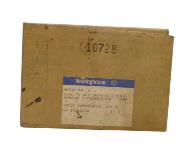 WESTINGHOUSE HFB1015A CIRCUIT BREAKER NSMP