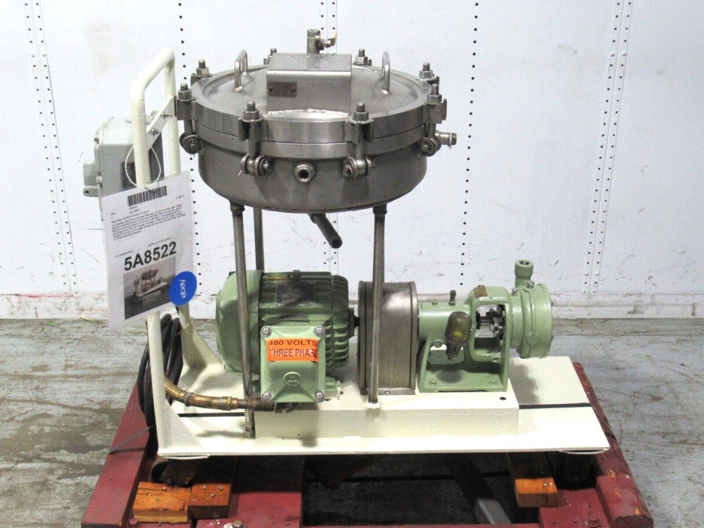 Brighton Stainless Steel Horizontal Plate Filter w 2HP Centrifugal Pump