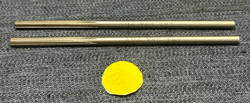 UNBRANDED .1830"  HS CHUCKING REAMER  4-1/2" OAL 1-1/8" LOC  LOT OF 2