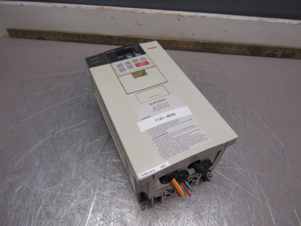 MITSUBISHI A500 FR-A540-2.2K-NA INVERTER 3PH 380-480V 3HP XLNT USED TAKEOUT !!