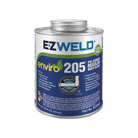 Ez Weld Ez30503n Pipe Cement,16 Fl Oz,Clear