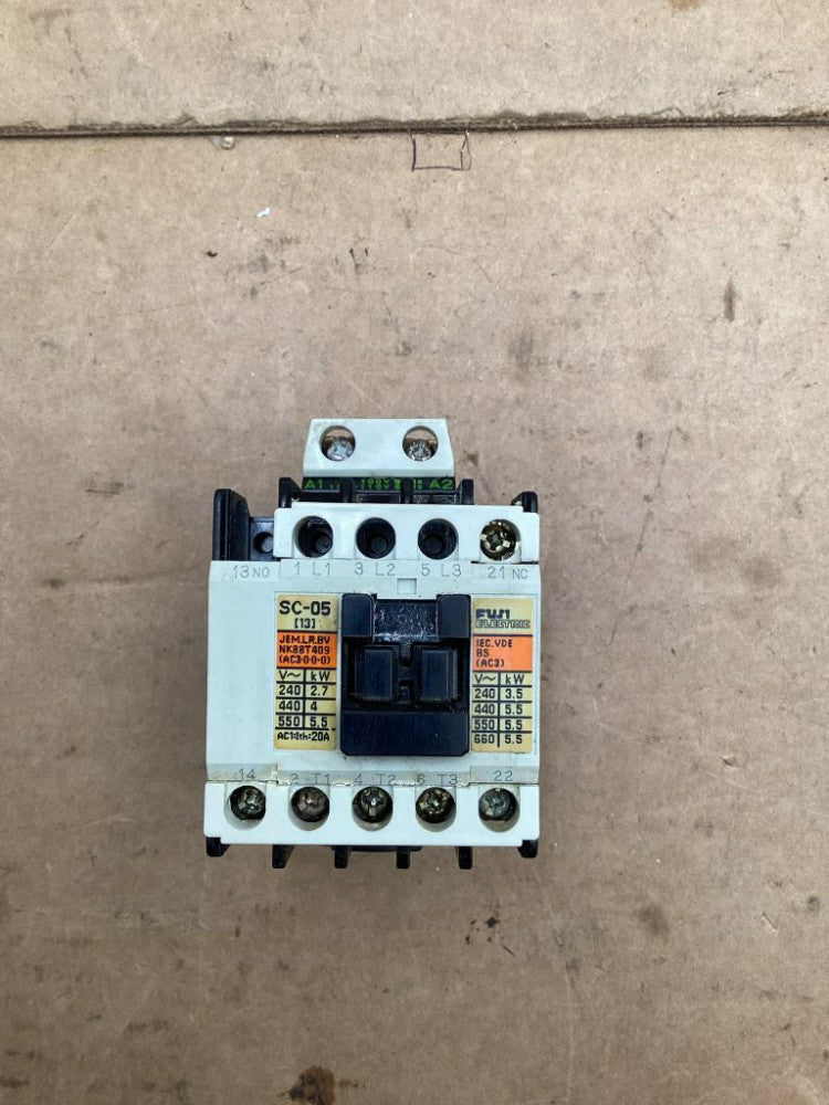 Fuji Electric SC-05 Contactor; 3Ph; 380-440V