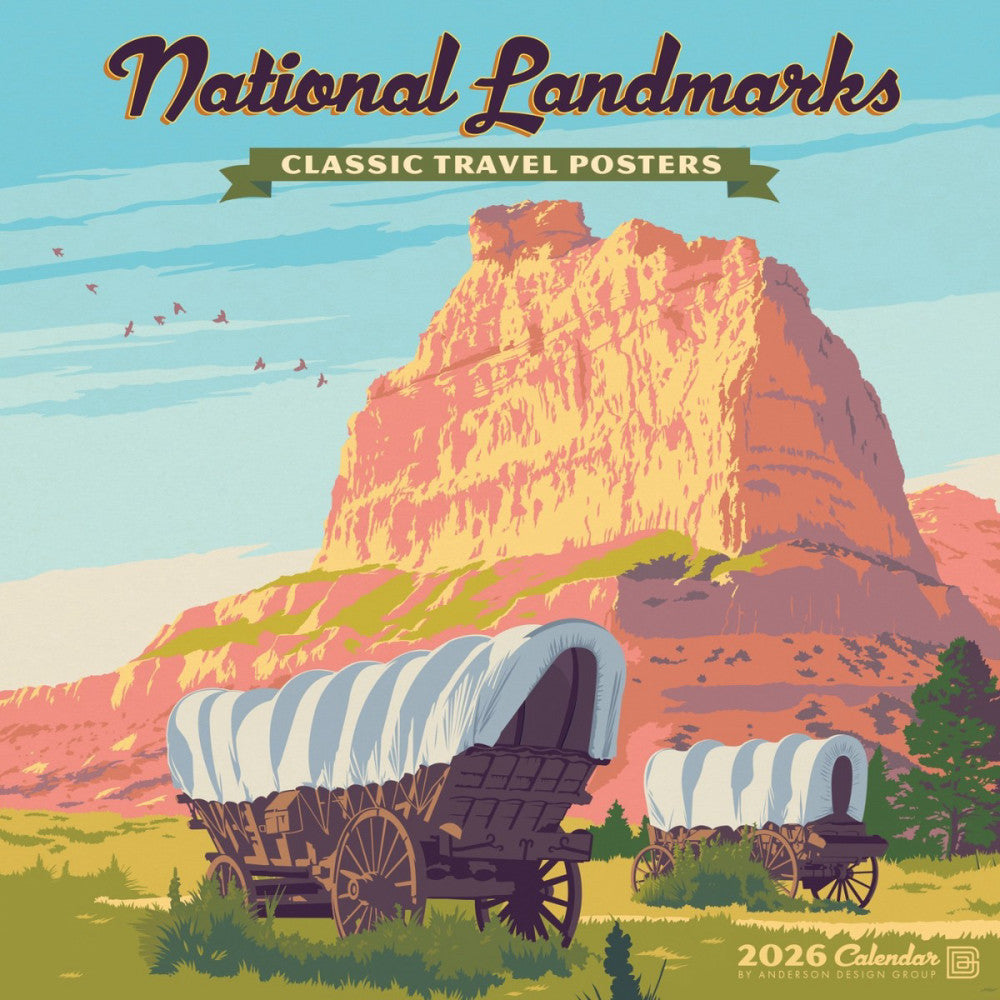 National Landmarks (ADG) 2026 12" x 12" Wall Calendar (free shipping)