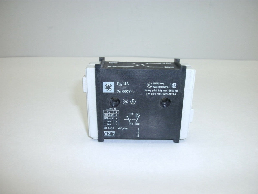 TELEMECANIQUE VZ7 SWITCH LOADBREAK MOD 1 NO/1 NC 10/12A 