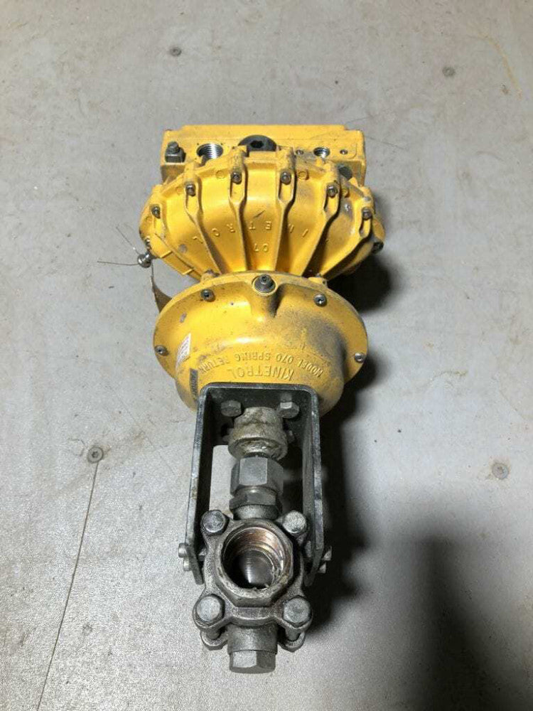 GGosco 1" Rotary Actuated WCB Dual Pak Soft Seated Ball Valve