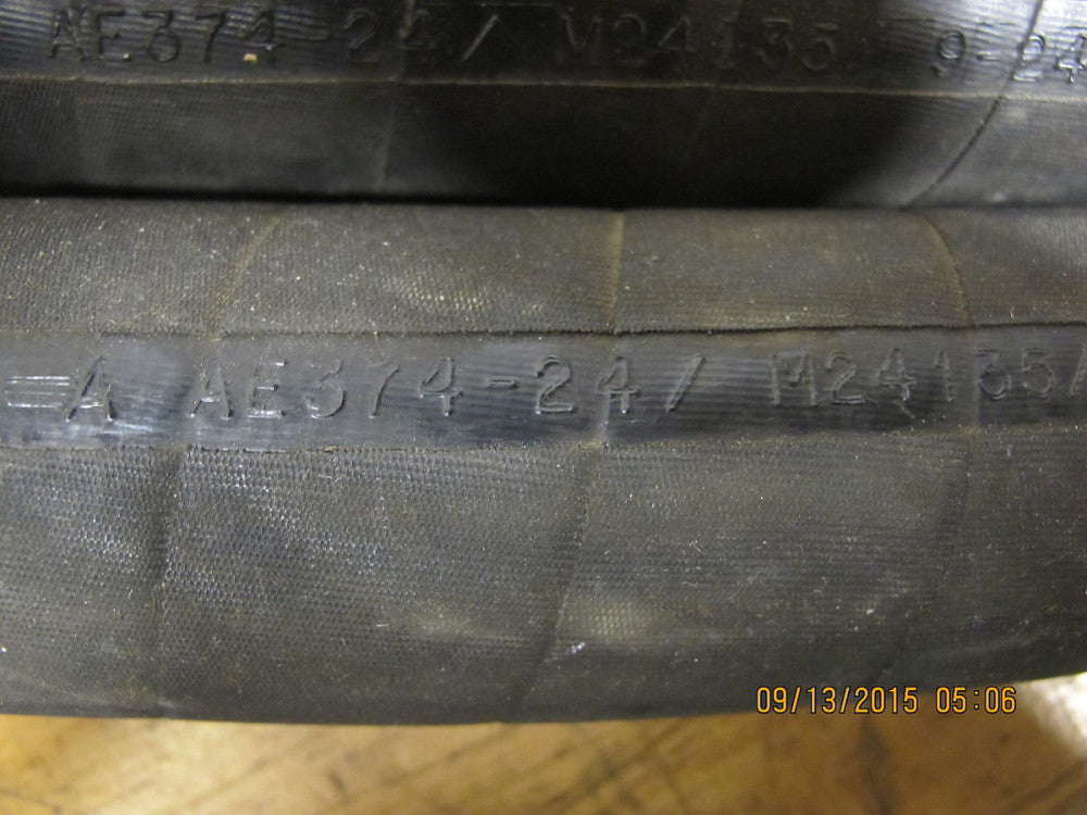 36” x 1 ½” FC254-24 (AE374 Military) Aeroquip (Eaton) 4350 PSI Hose #
