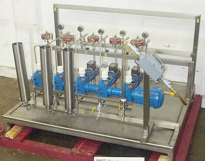 Bran+Luebbe N-P35 Liquid Metering/Proportioning Pump 5-Heads 3/4HP Common Drive