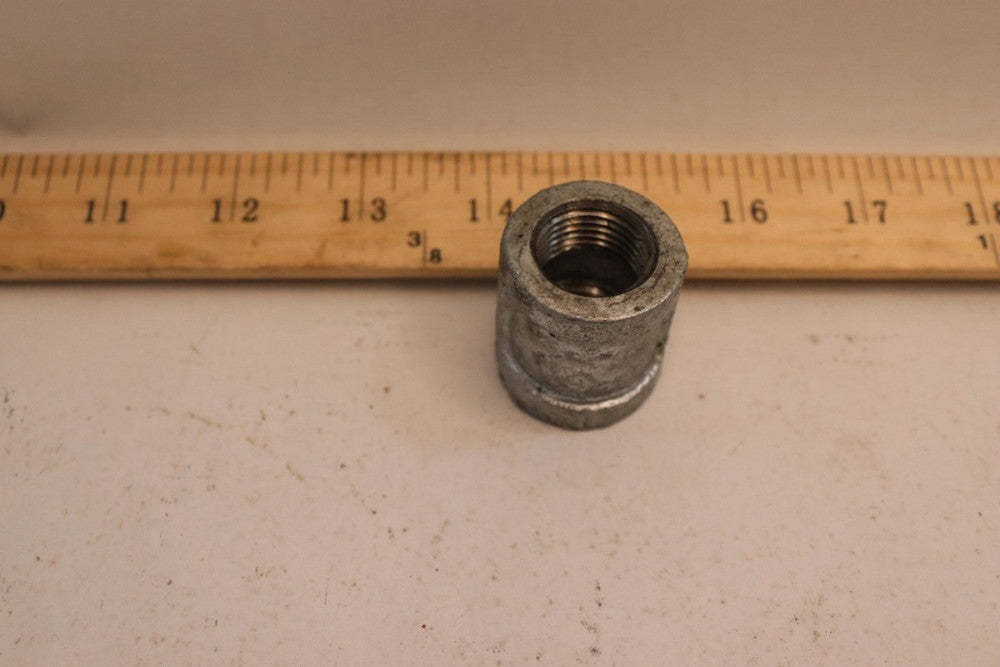 Ferguson Straight Coupling Galvanized Malleable Iron 1/2" FPT ZMGCP03