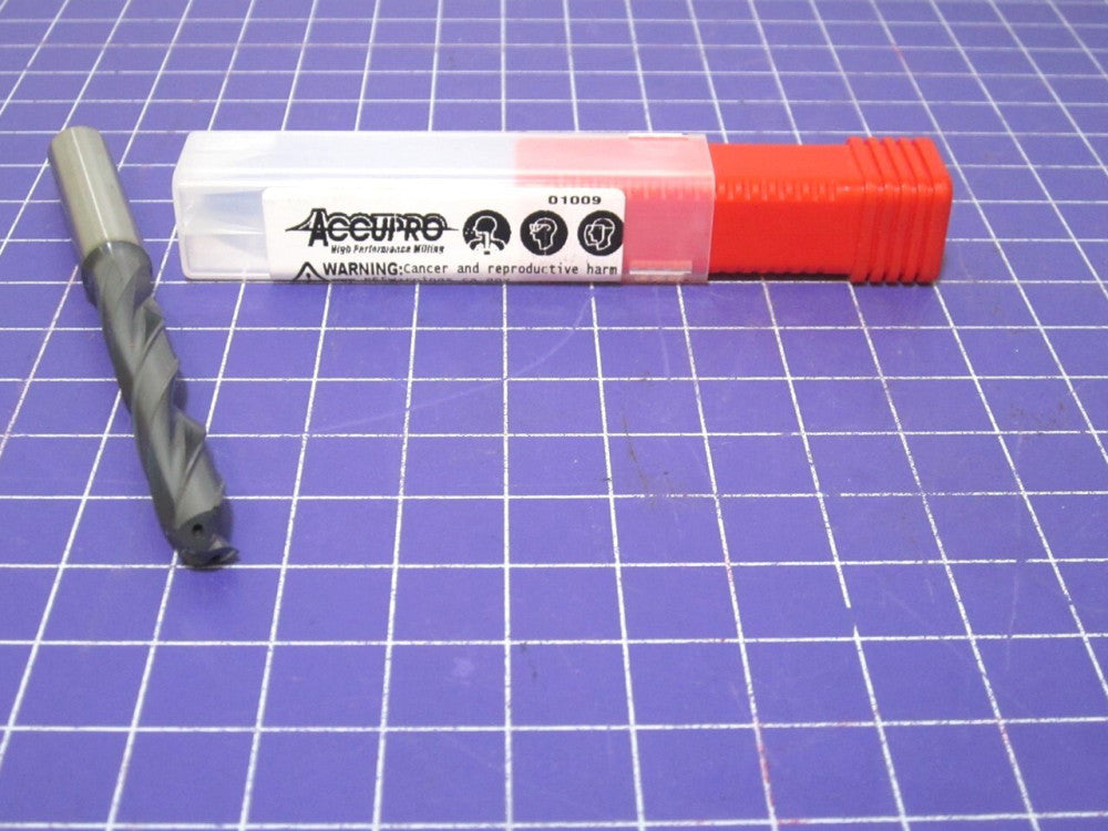 8.60 mm Solid Carbide Through Coolant Jobber Drill RH 140° Made in USA