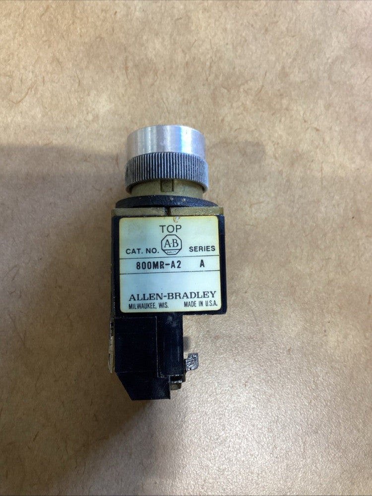 Allen Bradley 800MR-A2 Pushbutton (Black) Series A W/ 800M-XD1S