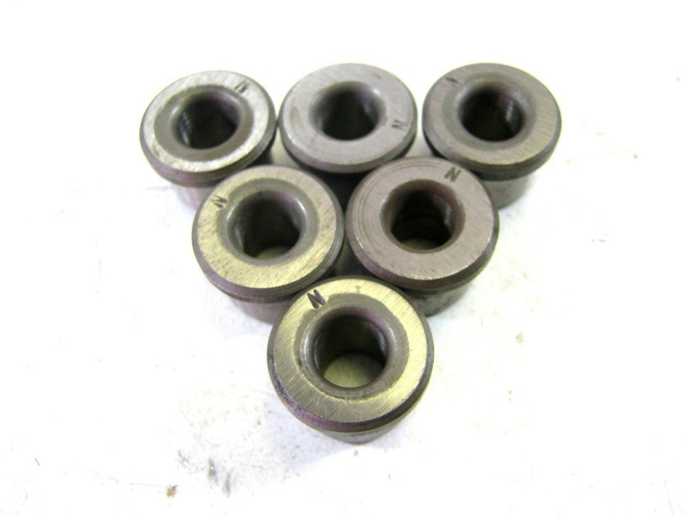 (H36-6) N x 9/16 x 3/8" Head Press Drill Bushings NEW - Lot of 6 