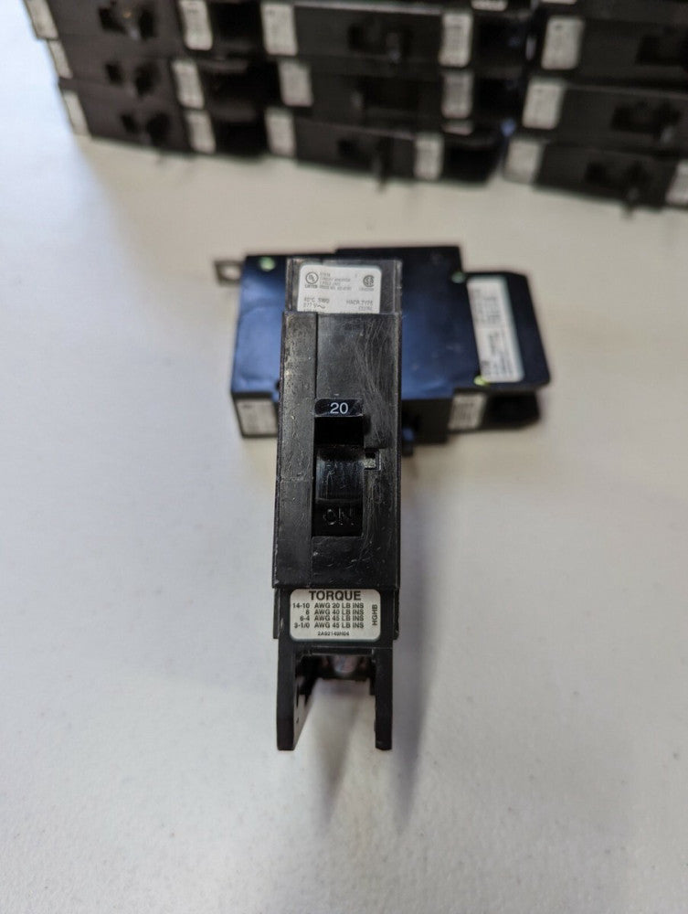 Eaton HGHB1020 1 Pole 20 Amp Cutler Hammer Bolt On Circuit Breaker