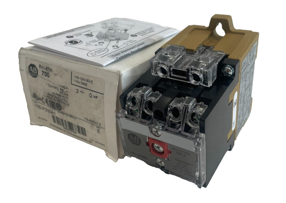 ALLEN BRADLEY 700-P200A1 CONTROL RELAY 700P200A1 SER. E NEW SURPLUS