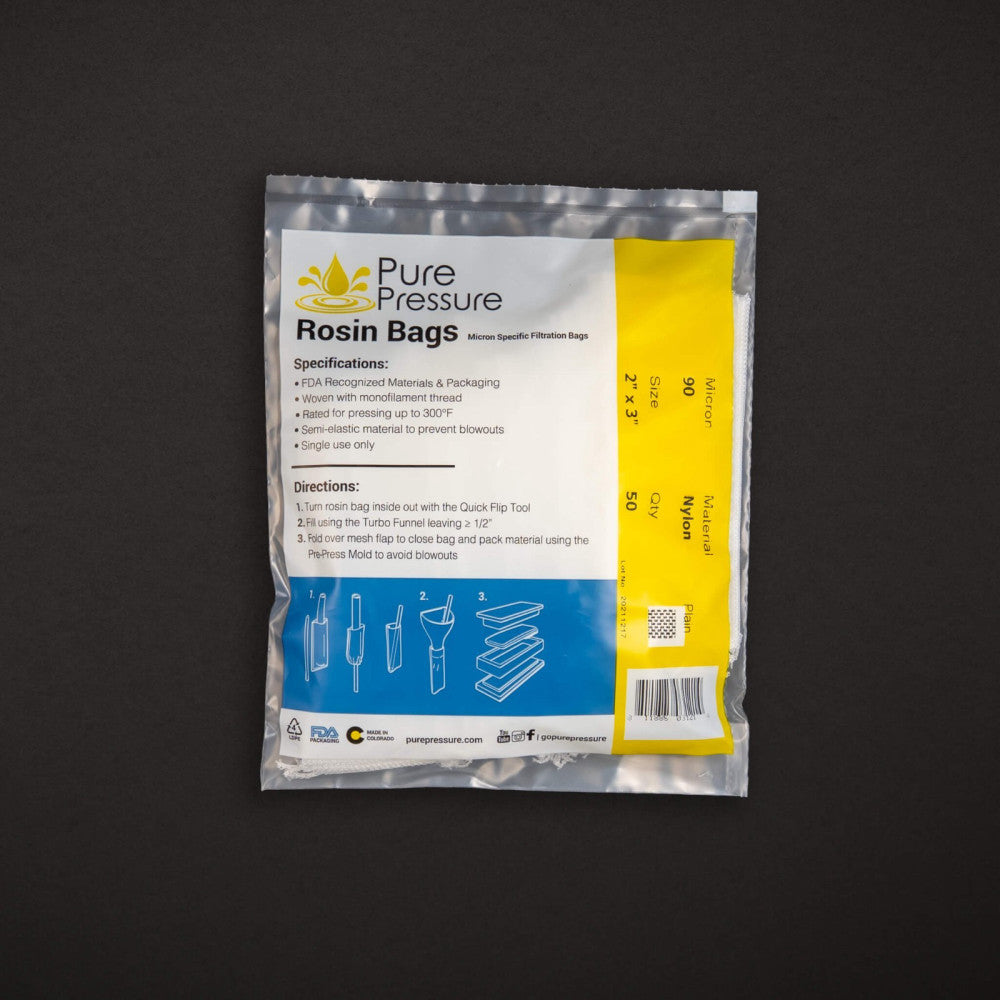 Rosin Bags 90 micron Bulk Lot 2"x3" | 500 packs | Made in Colorado