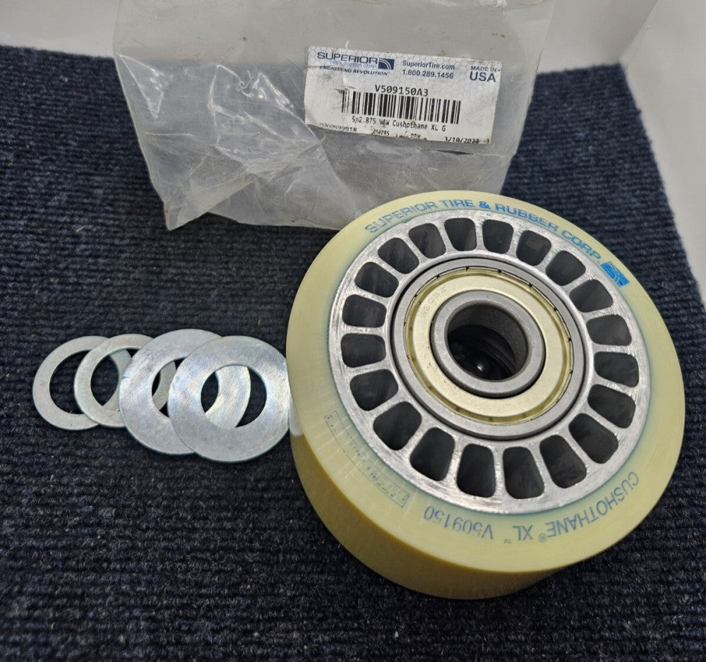 Superior Tire V509150A3: 5"x2.875" VAW Cushothane Fork Lift Wheel XL-G