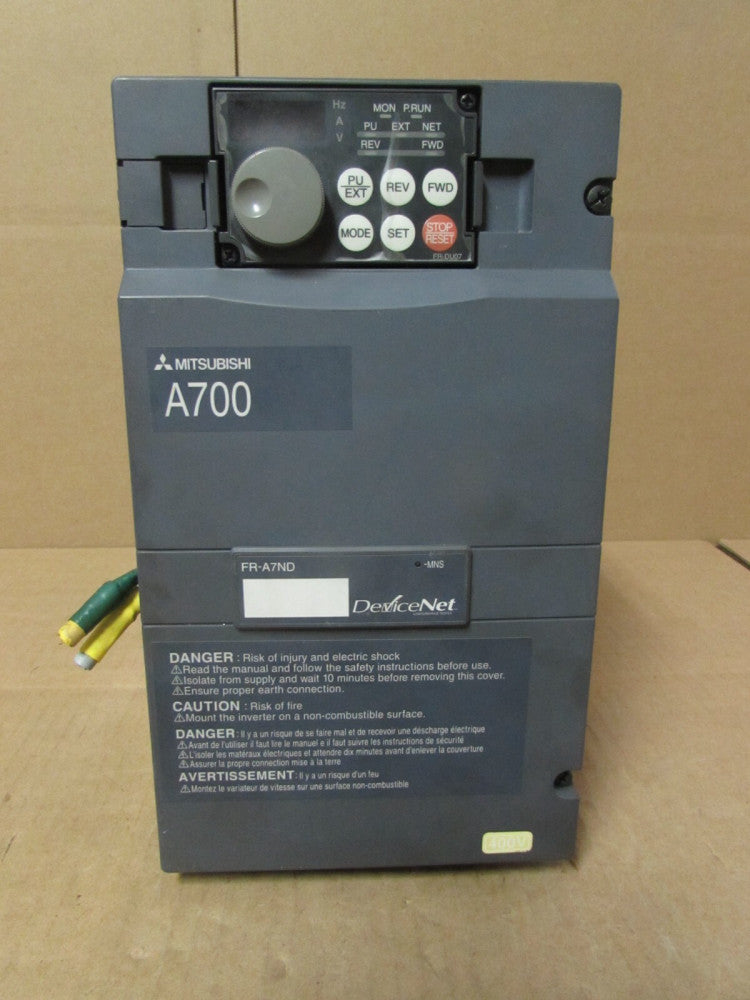 MITSUBISHI F700 AC DRIVE FR-A740-00040-TF HP 2Ph 380-480V, NICE USED TAKEOUT!!