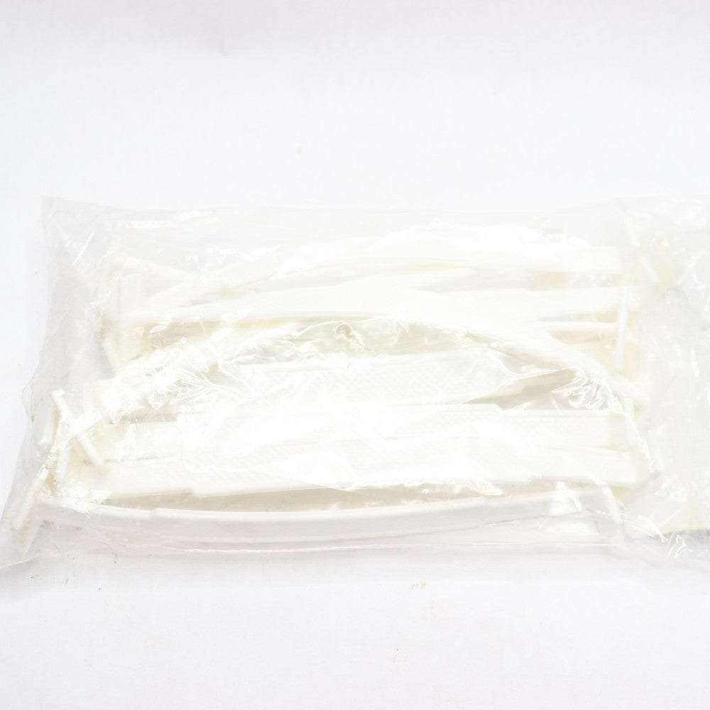 (10-Pk) MCCH Plastic Handle White 9/16" x 6-1/8"