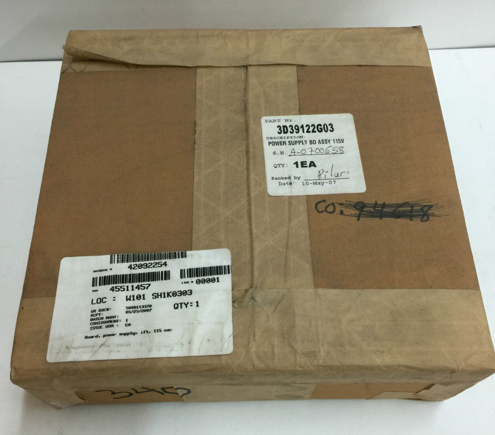 NEW FACTORY SEALED ROSEMOUNT POWER SUPPLY BOARD 3D39122G03