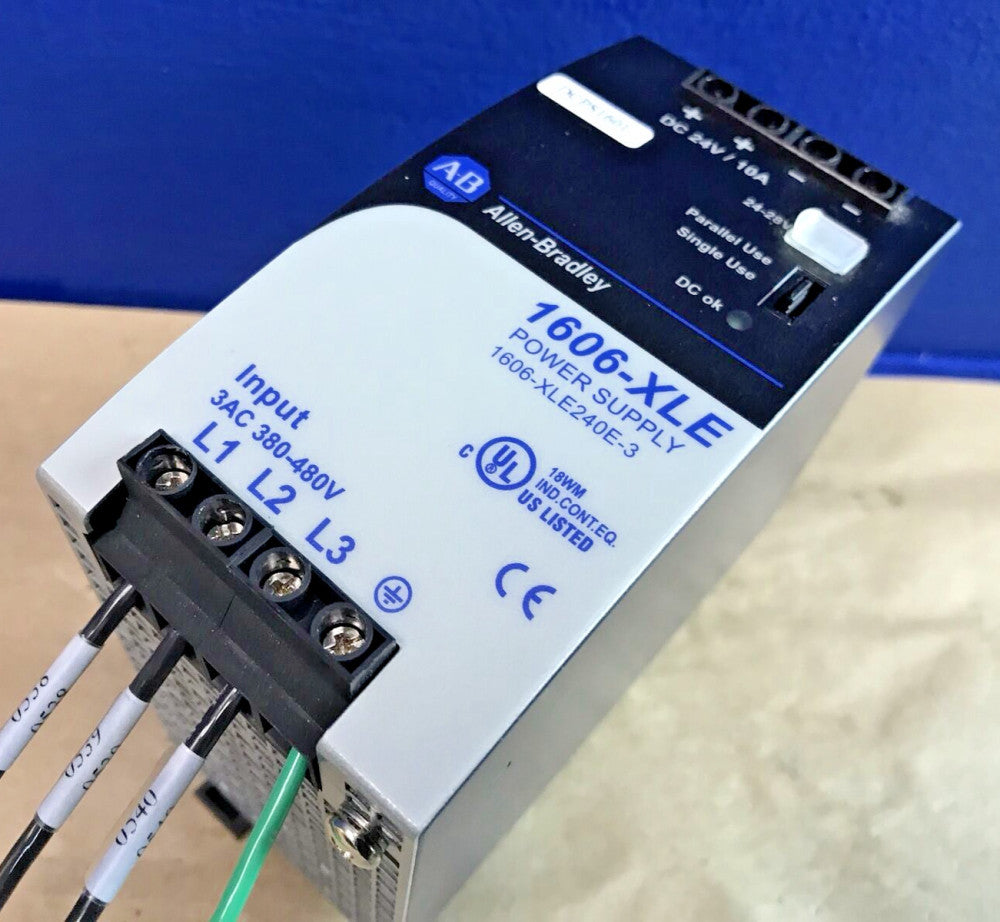 Allen Bradley 1606-XLE240E-3 Power Supply 3Ph, 24V, 10A, 240W