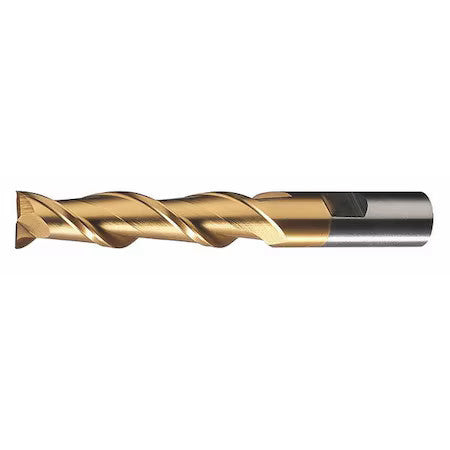 Cleveland C33796 2-Flute Hss Square Single End Mill Cleveland Hg-2-Tn Tin