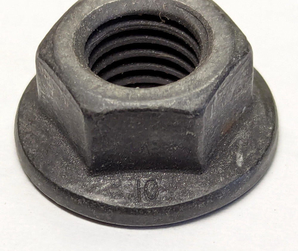 (20) M12-1.75 Hex Flange Nut, Class 10, Black Oxide DIN 6923 31084R1 NAVIS [B7S4