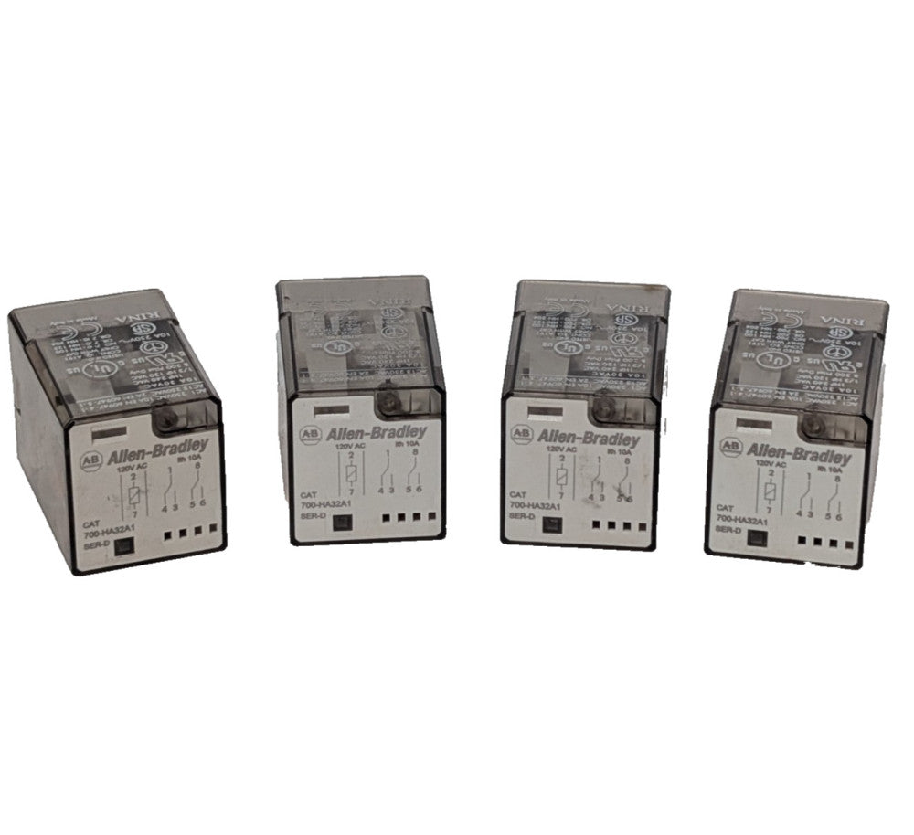 Allen-Bradley 700-HA32A1 Ser-D general purpose 8-pin relay, 120 VAC, 10A