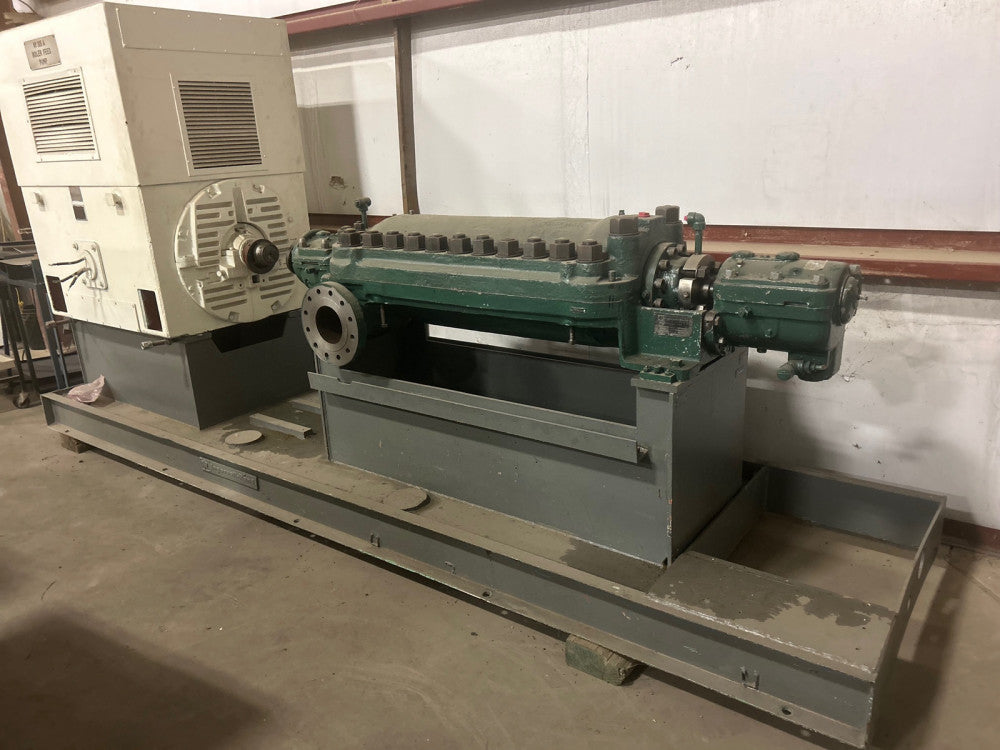 Ingersoll Rand 4x9-10N2A Multi-Stage Centrifugal Pump w/ 600 HP Motor