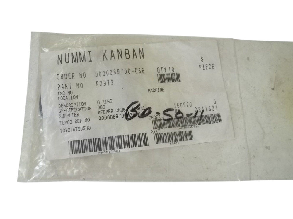 LOT OF 10 NUMMI R0972 NSMP